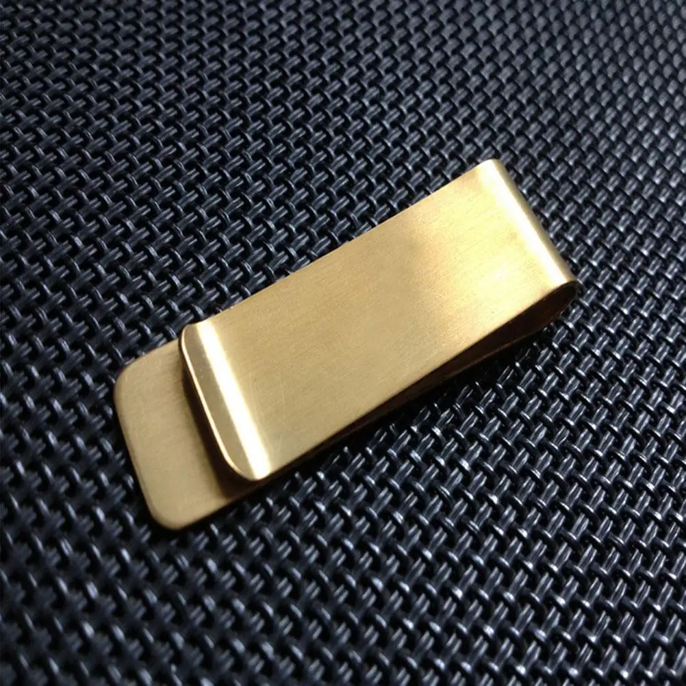 Durable Metal Money Clip With Engraving Space Vintage Copper Oxidation Wallet Pouch Holder Stainless Steel Cash Credit Clips Man