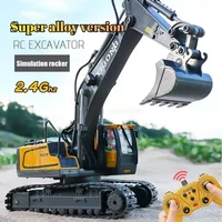 Yigong 11 Channel Alloy Remote Control Kids Simulation Excavator Toys Remote Control Electric Large Engineering Car Toy Gift 1