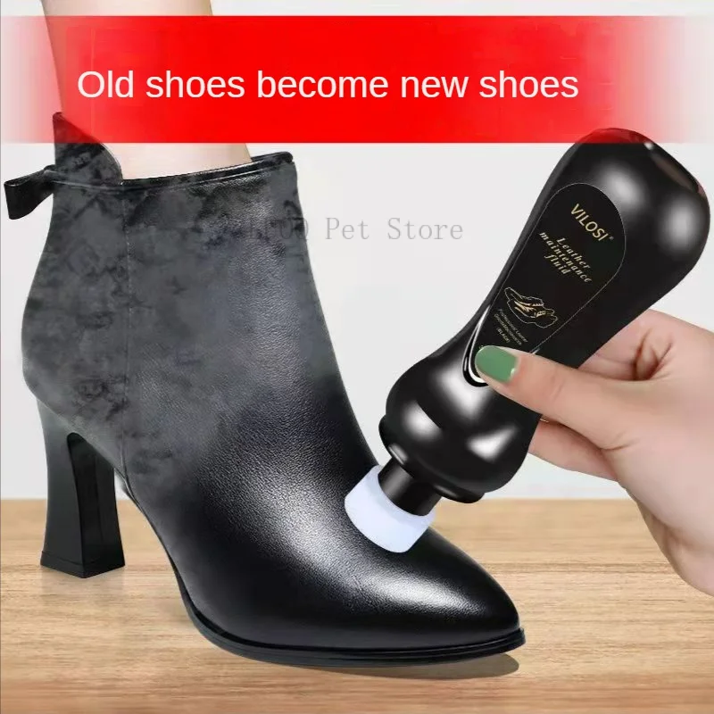 Liquid shoe polish black colorless leather shoes maintenance oil