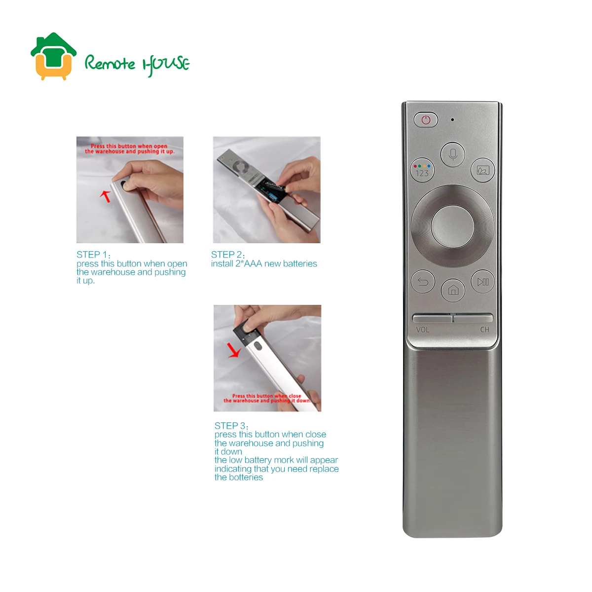Enhanced Voice Remote Control for Samsung Smart QLED Series TV