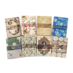 Vintage - Style Decorative Scrapbook & Journal Paper Set (100 Pieces) (All)