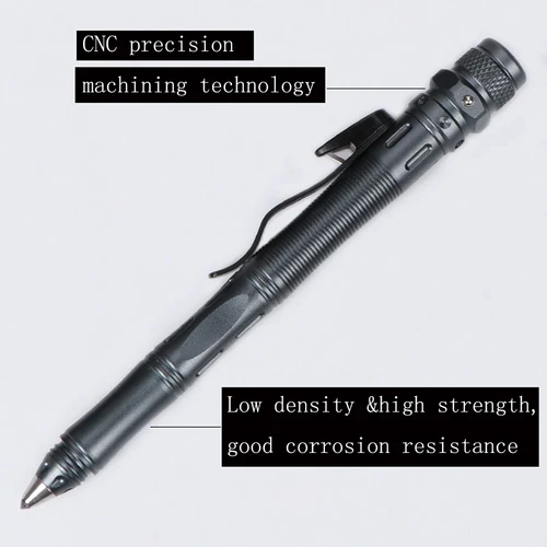 SWAT EDC 도구 LED 스트로브 충전식 전술 펜, 다기능 자기 방어 펜, 서바이벌 도구 카드, 자기 제어 스위치 2