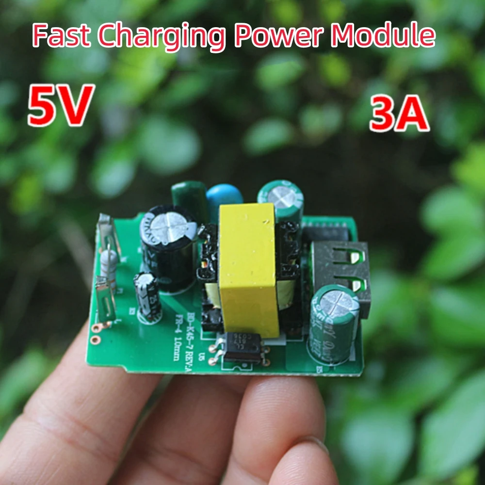 Fast Charging Power Module 5V3A Fast Charger USB Output 220V to 5V Isolated Switching Power Supply fast charging power module