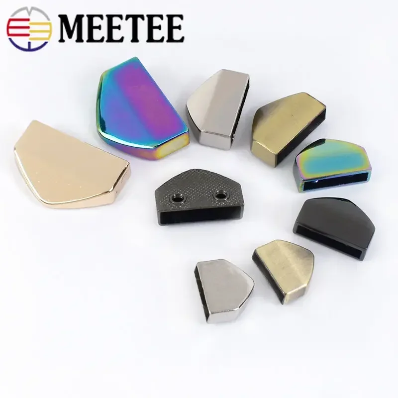 12/18/25mm Metal Tail Clip Screws Stopper Buckles Zipper End Hook Bag Belt Decoration Buckle DIY Accessory KY421 10/20pcs