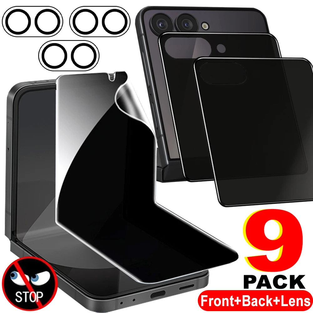 9-in-1 Privacy Screen and Camera Lens Protector with Tempered Glass