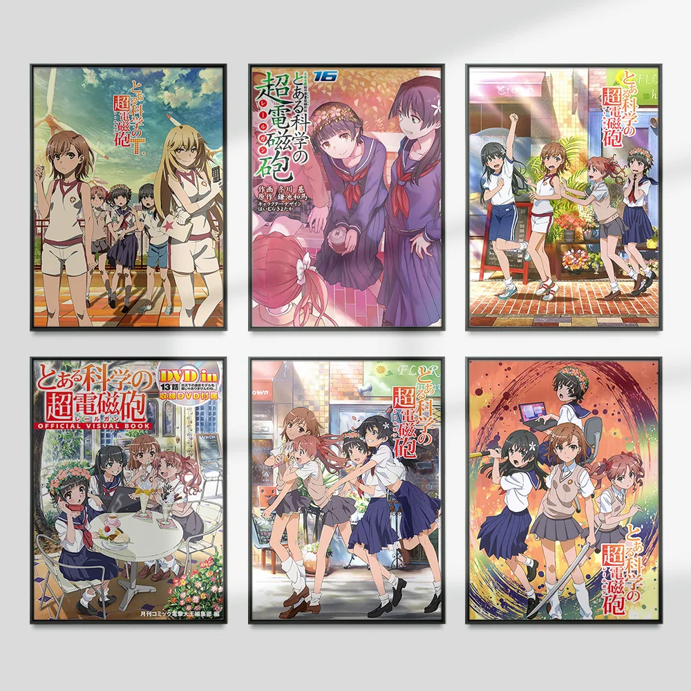 

A Certain Scientific Railgun Japanese Manga Poster Anime Print Wall Art Picture Decor Canvas Painting