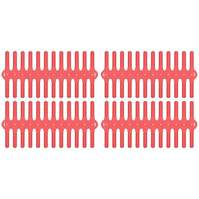 

String Trimmer Head Blades Replace , 48 PC Plastic Cutter Blades Replacement For Cordless Grass Trimmer