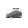 Men Newsboy Caps Spring And Autumn Berets Hats Cotton Polyester 57-62cm Big Head Circumference Striped Brim Casual Style BT0102 2