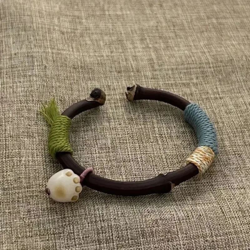 Natural Chicken Blood Vine Tibetan Bracelet - image 3