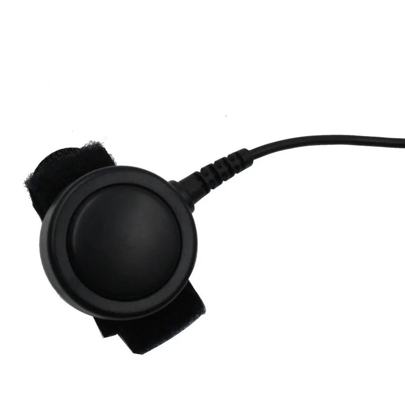 FBI High Sensitive Tactical Dual PTT Mic Throat Air Tube Headset Microphone for Baofeng UV-5R UV82 888S Kenwood Portable Radio