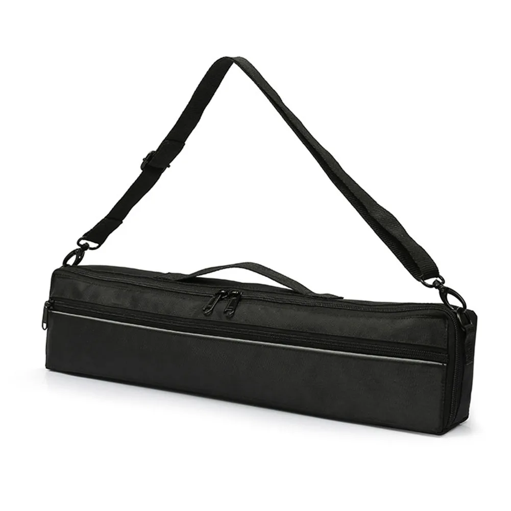 

16 17 Holes Flute Bag 1 PC Accessories Adjustable Black Concert Flute Case Lightweight Padded Parts Soft Lining