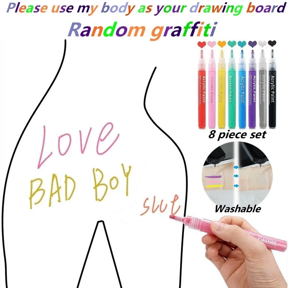 Humiliating body writing