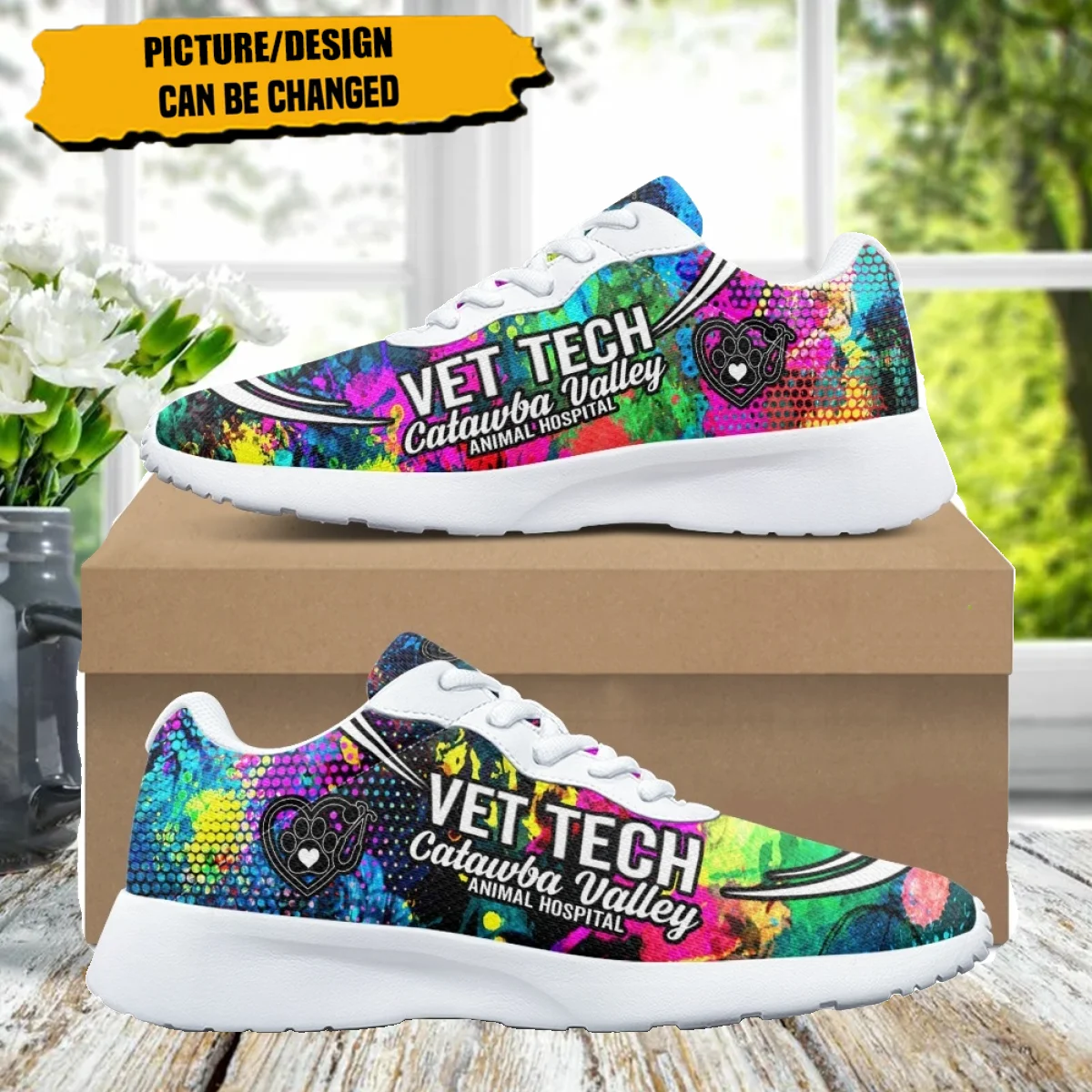 Vet Technology Pattern Women Training Jogging Shoes Cozy Soft Sneaker Durable Gym Teen Sneakers Print On Demand tenis masculino