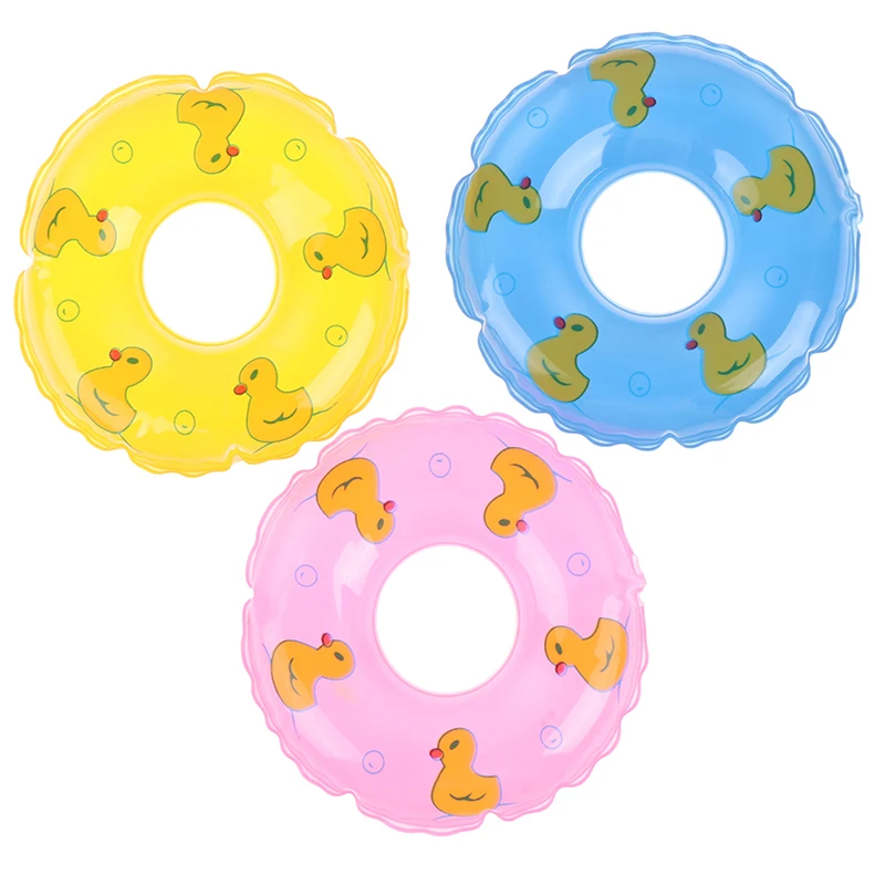 1Pcs Mini Puppe Schwimmen Boje Ring Spielzeug Sommer DIY Bade Float Lifebelt Puppenhaus Zubehör für Barbie Puppe zufällige farbe – Detail 6