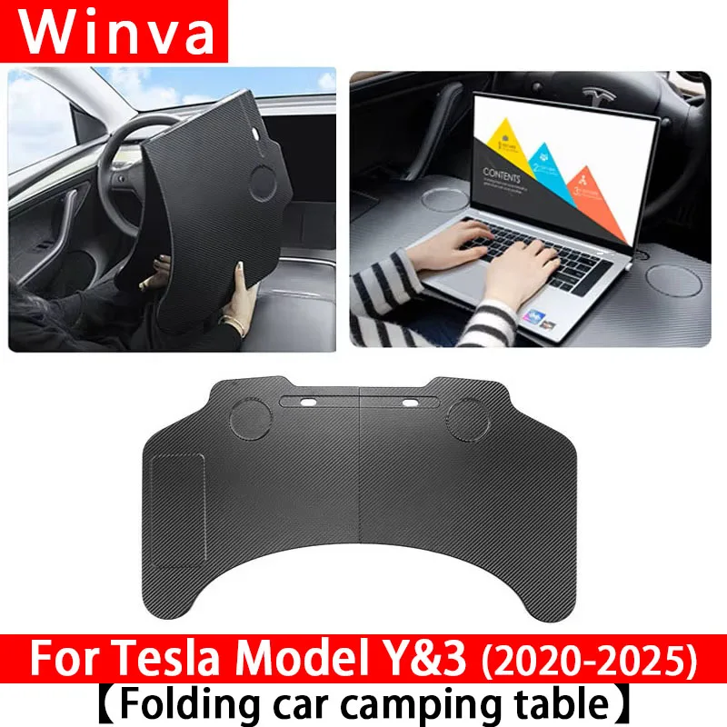 For Tesla Model Y&3 2020-2025Car Steering Wheel Desk Car Steering Wheel Laptop F