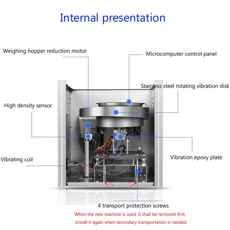 Granular Powder Filling Machine Digital Control Tea Grain Corn Grain Weighing Machine Automatic Filling Machine 