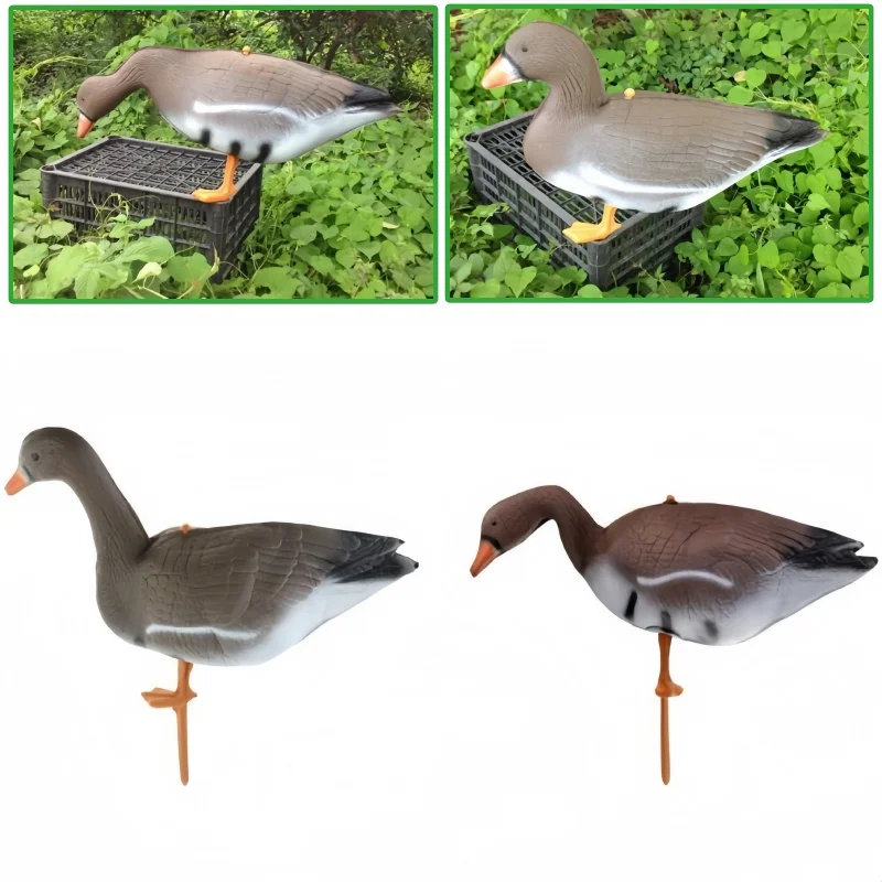 Leurre 3D réaliste pour chasse à l'oie - Canard en mousse lifelike pour contrôle oiseaux jardin extérieur