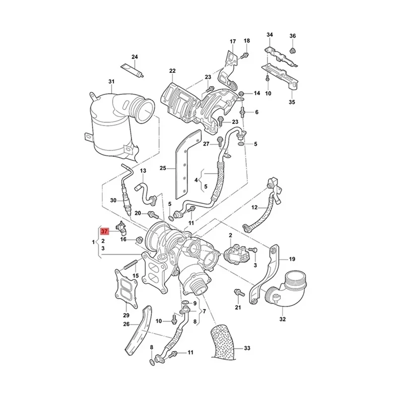 터보차저 부스트 압력 밸브 솔레노이드, VW 골프 비틀 CC EOS 파사트 A1 A3 A4 A6 용, 06F906283A 06F906283F
