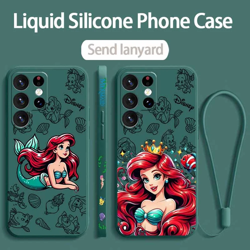 The Little Mermaid Liquid Left Rope Phone Case