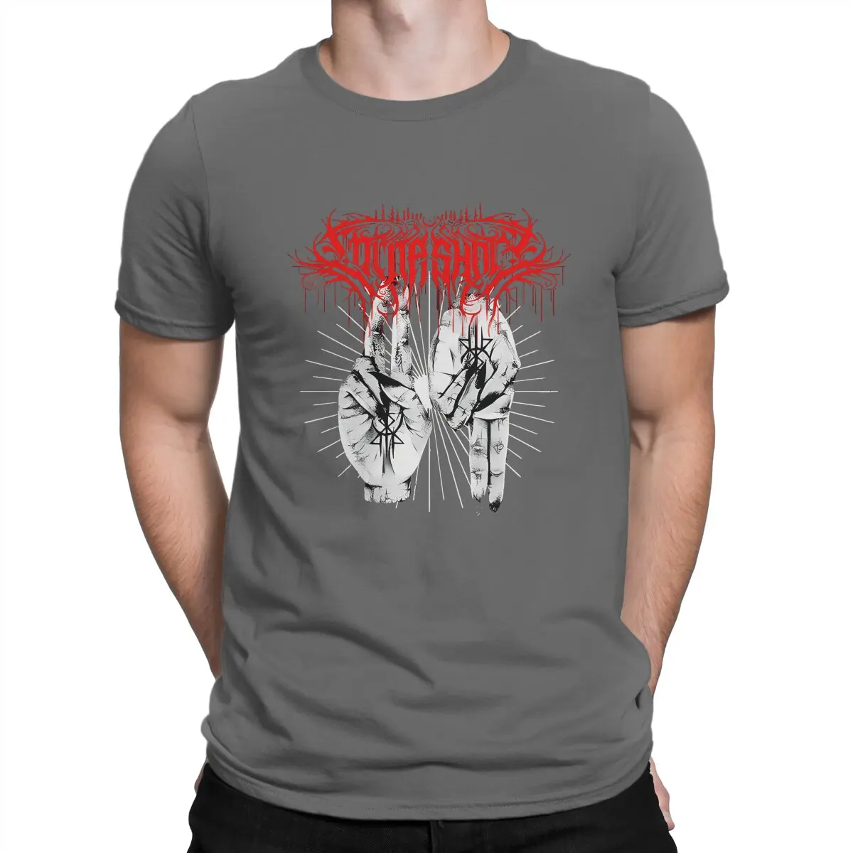 thumbnail image 1 of Camiseta creativa de Lorna Shore para hombre, banda estadounidense de deathcore, cuello redondo, regalo distintivo, ropa para exteriores, 1 of 7