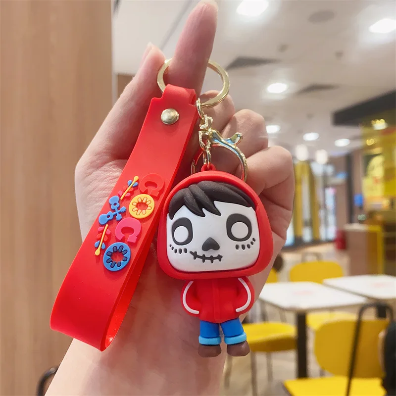 Disney Anime Coco Keychain Cartoon Miguel Rivera Hector Christmas