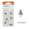 Connexx Click Sleeve xs Original Silicone Ear Domes  of Closed Ear Tips Suit for Signia Rexton CIC ITC RIC Models 1