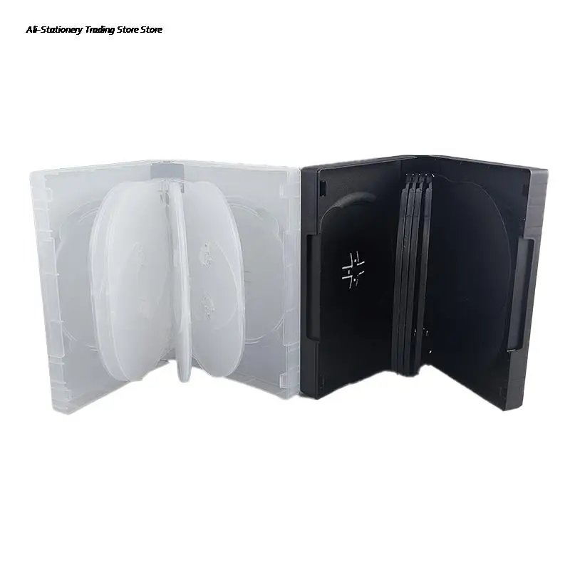 10/12CD Capacity Disc Storage Box Large DVD Case Package Portable Box For Home Cinema Movie Storage Holder Cover