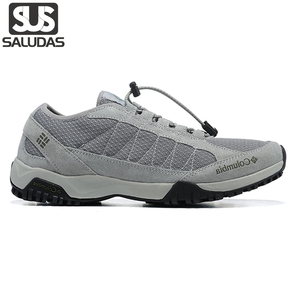

SALUDAS Original Brand Walking Shoes Men Suede Breathable Camping Hiking Sneakers Men Tennis Shoes Fishing Shoes Trekking Shoes