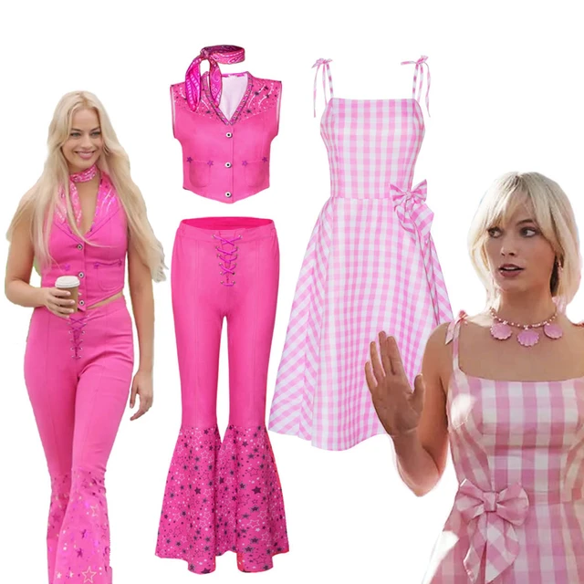 Barbie filme fantasia para mulheres e meninas, roupas cosplay, top