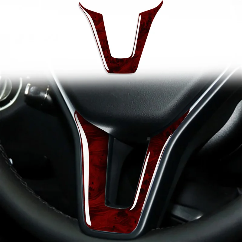 

For Mercedes Benz W204 C Class 2007-13 Steering Wheel Decoration Trim Cover Decal Car Interior Accessories Carbon Fiber Stickers