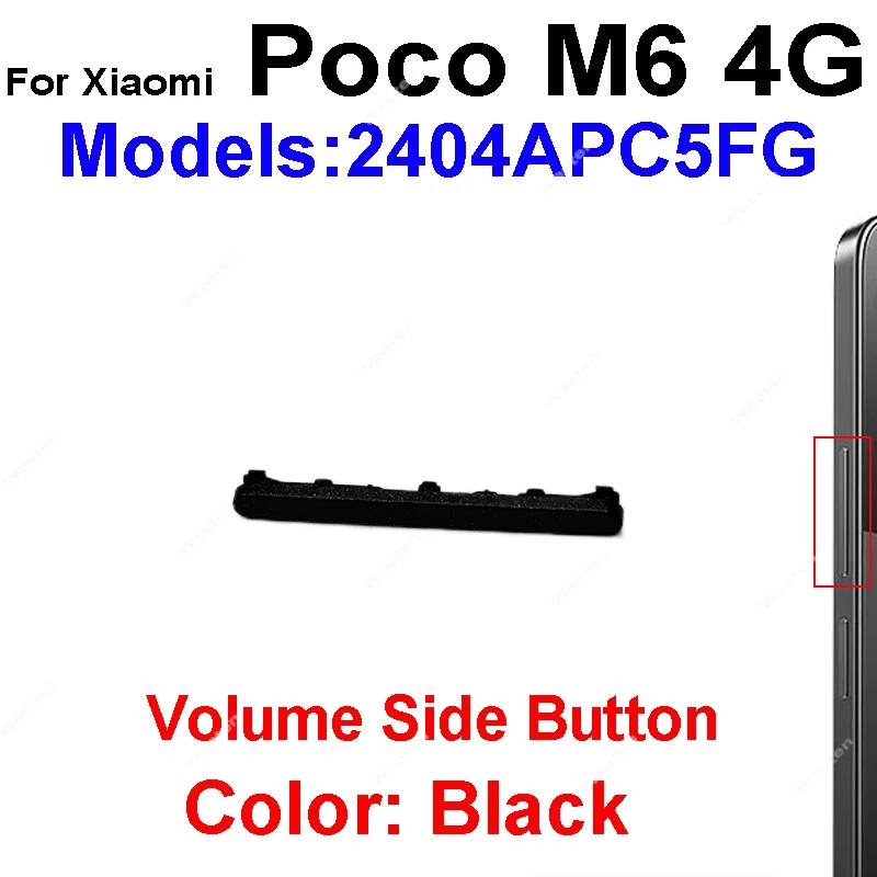 Universal Power and Volume Button Replacement Set - Premium Small Side Keys