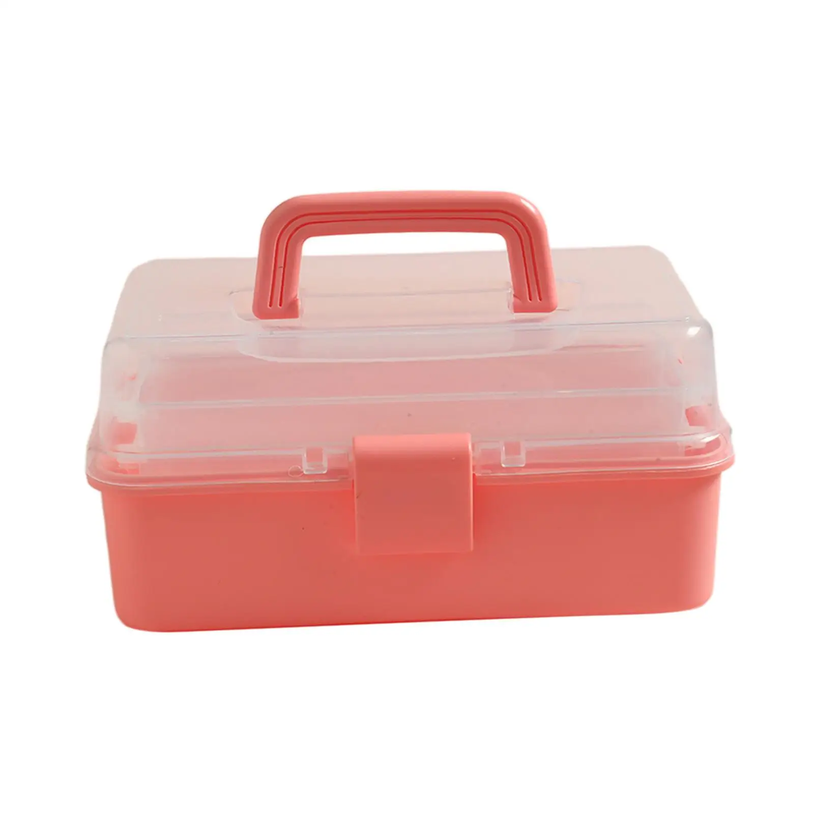 

Portable Storage Box with Handle Multifunctional Container Art Crafts Box