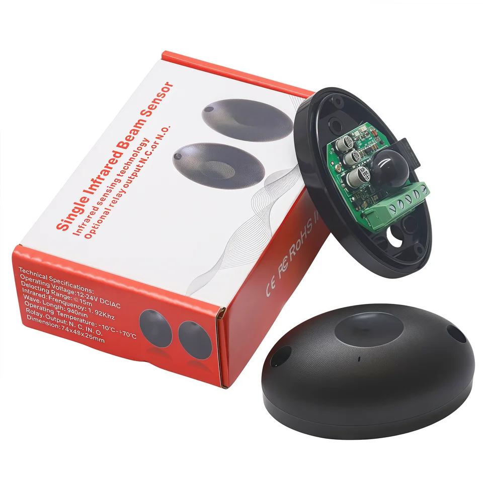 Fotocellule Infrarossi Per Cancelli E Garage | 12/24V AC/DC, Portata 25m, Con Filtro Solare IP55 - Foto 8