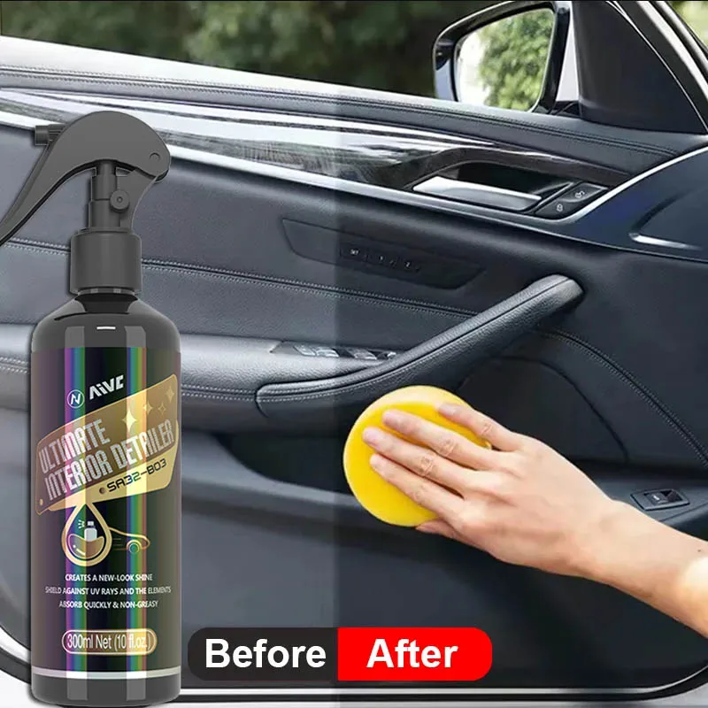 Car Interior Cleaner Wash-Free Car Fabric Cleaner Automotive Interior  Cleaner Car Dashboard Cleaner 300ml Vehicle Interior - AliExpress