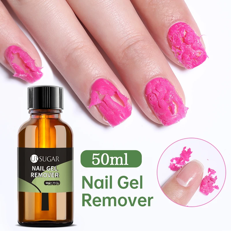 UR SUGAR 50ml Fast Remover Magic Effect Nall Gel Professional Hybrid Brust Removal Cleaner Nail Art Tool Gel per Manicure funzionale