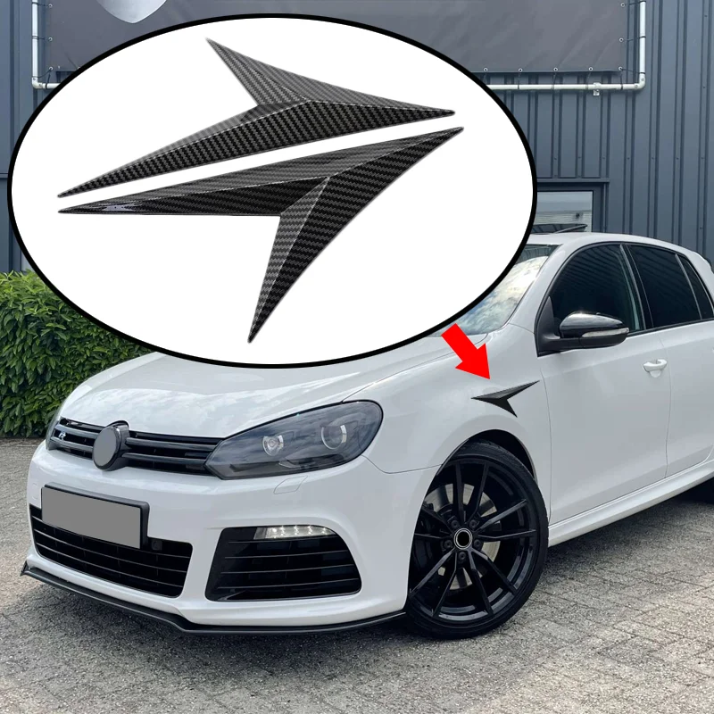 For VW Accessories Goft 4 5 6 7 Gti Car Side Body Fender Door Decor Cover Blade Flank Wing Emblem Badge Auto Tuning Styling car fender emblem badge