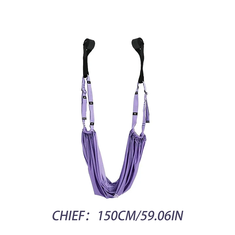 Yoga Lower Belt Aerial Inverted Rope One-Word Horse Open Hip Door Stretch Belt Home Training Fitness Resistance Band Fitness Accessories