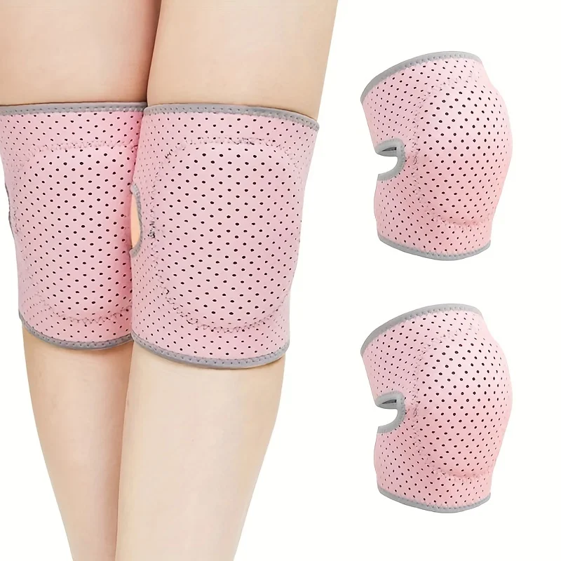 2pcs/1set Breathable Knee Pad, Knee Protector For Running Basketball Volleyball, Elastic Support Brace
