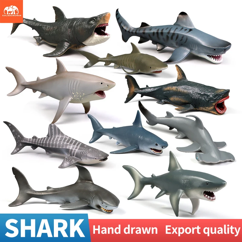 Large Shark Ocean Animal Action Figure - Decorative Toy and Gift Playset