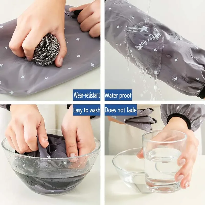 Waterproof Oilproof Oversleeves Housework Cleaning Anti-Dirty Sleeve Sleeve Cuff Protection Kitchen Apron Accessories 30*17cm