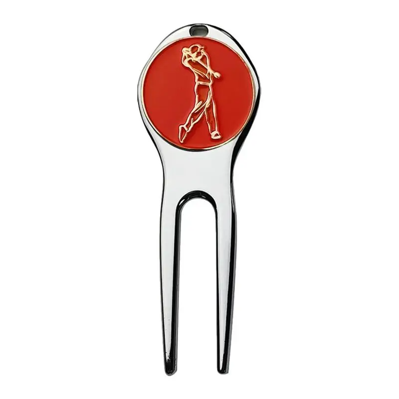 

Ball Marker Divot Tool Anti-Rust Nickel-Plated Magnetic Zinc Alloy Divot Tool Golf Marker Lightweight Portable Golf Accessories