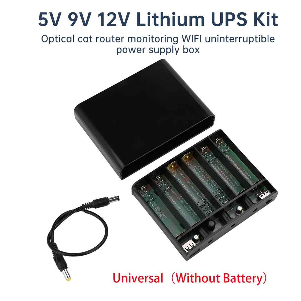 מספק כוח ללא הפרעה DC UPS עם סוללה ניתנת להחלפה 5V 9V 12V מתאם כוח לראוטר אופטי WiFi למעקב UPS Backup