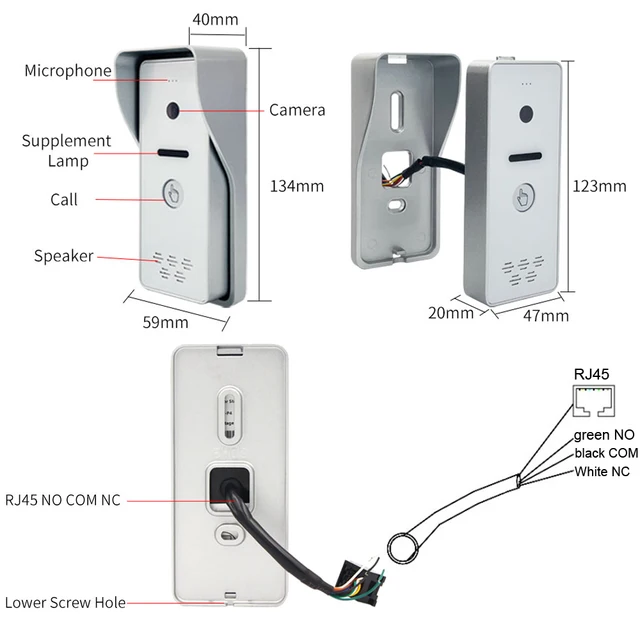 7 Inch Touch Screen Tuya Smart 1080P Wifi Video Intercom for Apartment Intercom System Home Doorbell Metal  Door Lock Opener 5