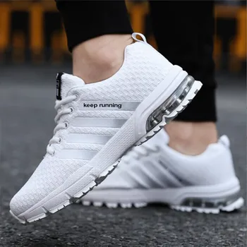 2022 New Men Shoes Casual White Sneakers Mens Trainers Air Cushion Men Sneakers Leisure Blue Shoes Men Tenis 1