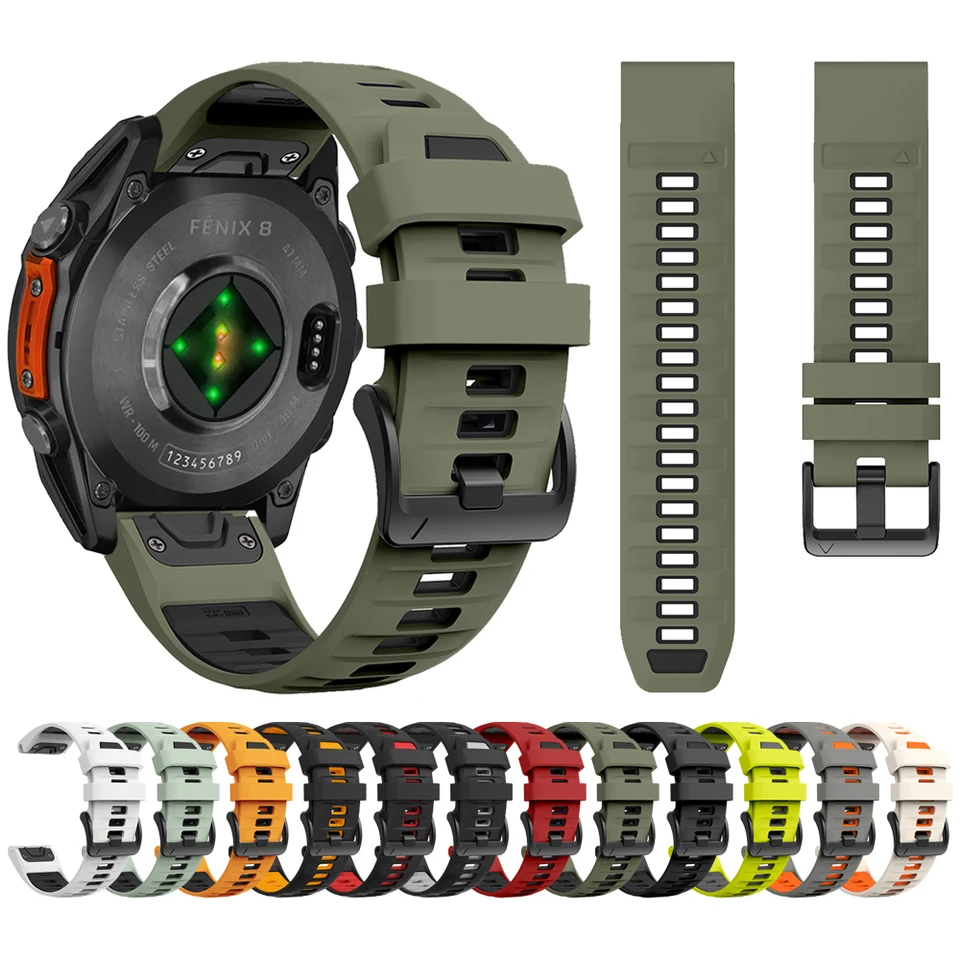 Cinturino Magnetico QuickFit Per Garmin Fenix 8 - 20mm, 22mm, 26mm, Morbido E Traspirante - Foto 4