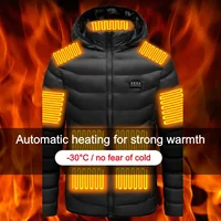 Men's Heating Jacket 21Area Four Switch Control,USB Electric Heated Coat,Self Heating Vest,Thermal Jacket Warm Winter Coat 2