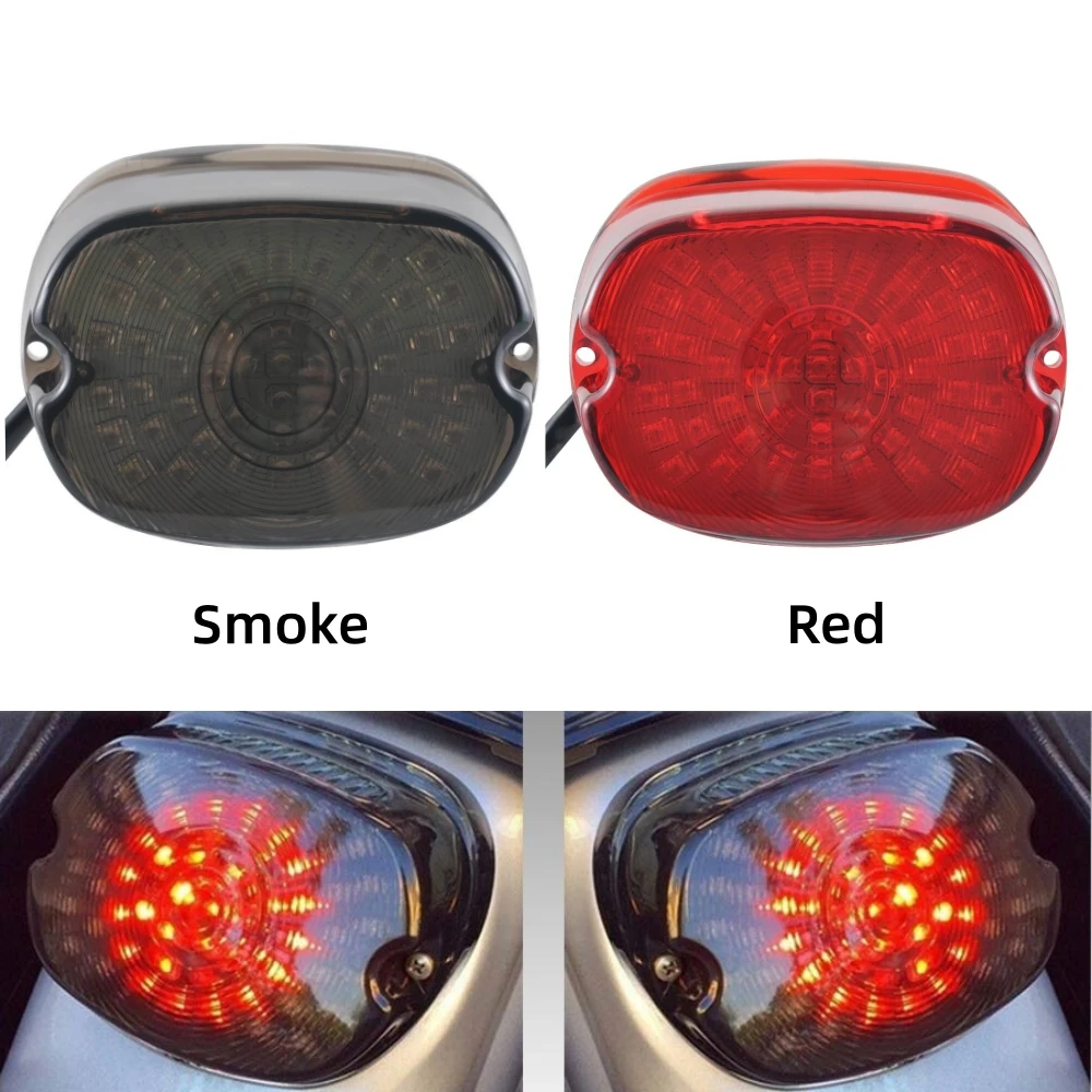 

Motorcycle Rear Brake Light LED Turn Signal Light Taillight For Harley Sportster XL Dyna Softail Touring FLHR FLTR License Light