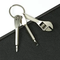 Compact Stainless Steel Keychain Multitool - Versatile Mini Tool Kit (Set 01)