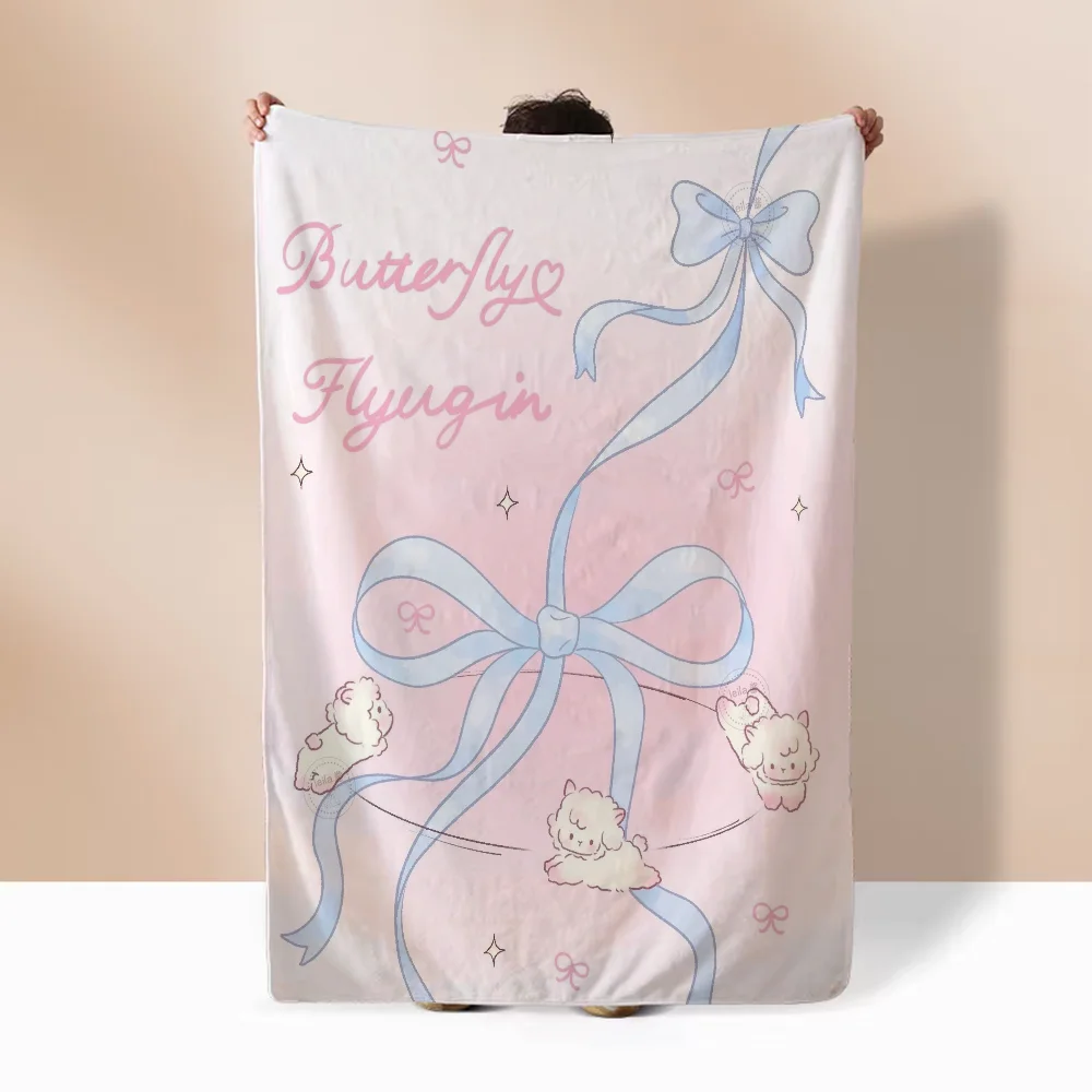 Cute and Fresh Girl Character Blanket 150x200 Luxury Blankets Sofa Decoration Home Interior Microfiber Bedding Beach Towel Throw 2