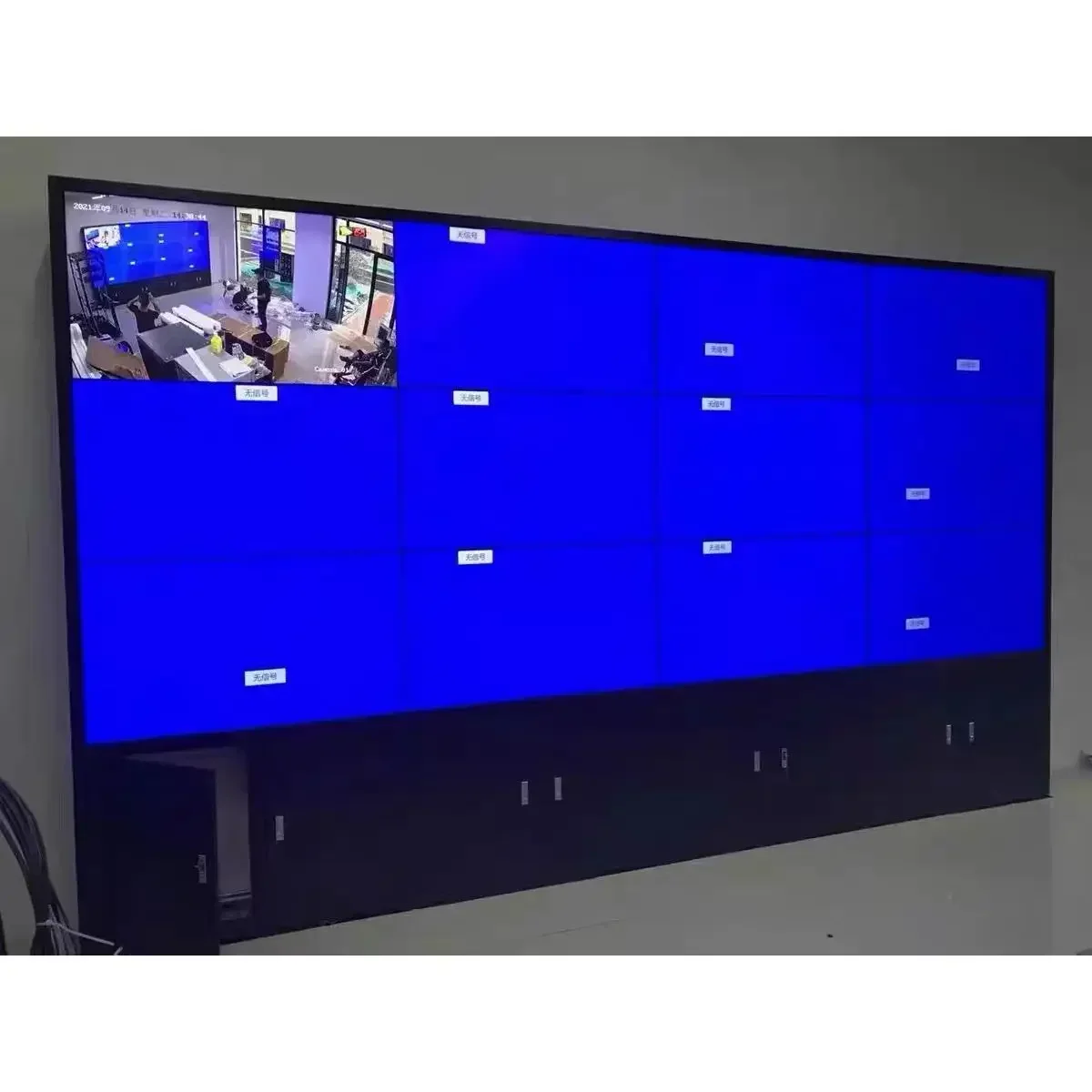 The product can be customized. Floor splicing cabinet TV wall screen bracket